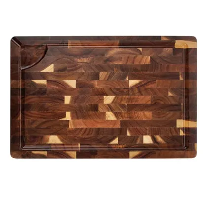 Acacia Wooden Cutting Board - Quality Design Walnut Olive Butcher Block Kitchen