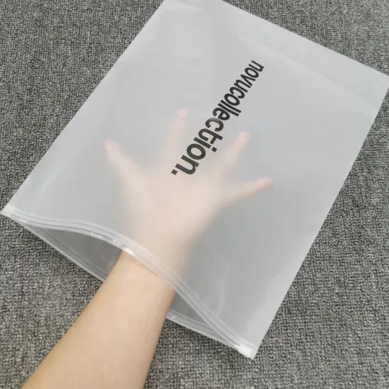 Factory Direct Frosted Smell Proof Zipper Lock Bags for Clothing Packaging