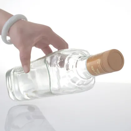 Glass Vodka Bottle With Lid
