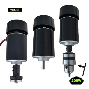 YouQi Factory: High-Power 24V 10000RPM Brushed DC Air Cooled Spindle Motor for CNC Engraving Machines