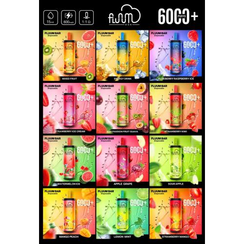 일회용 vape pen fluum bar 6000 퍼프