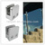 Glass fence clamps for decks