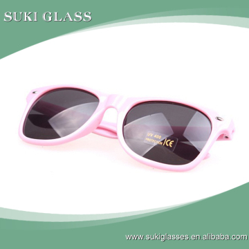 Promotion cheap wholesale plastic glasses colored frame sunglasses