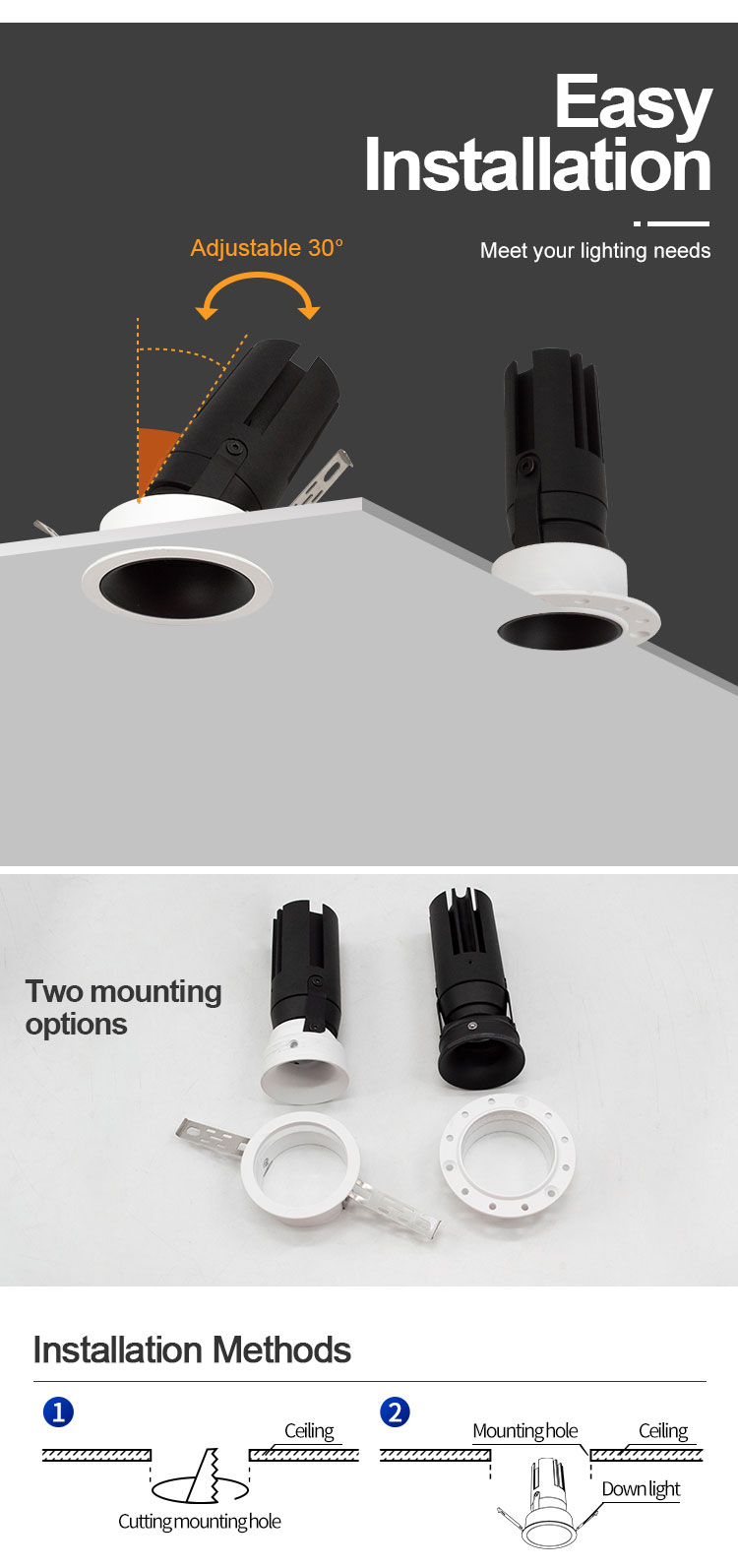 Wall Washer Recessed Downlight