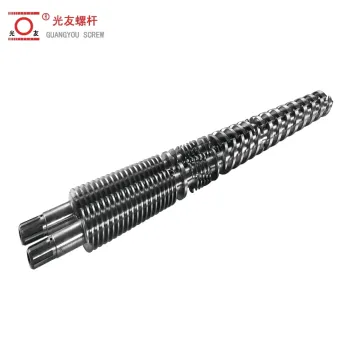 Hard chrome conical twin paghahalo ng tornilyo para sa timpla ng timpla