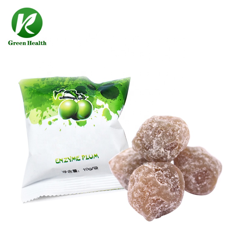 OEM/ODM Weight Loss fresh green plum detox slimming plum Strawberry Flavor sour fresh weight loss green plum