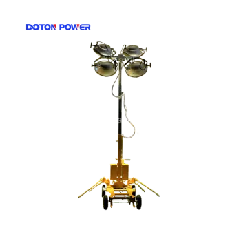 Construction Mobile Lighting Tower For Portable Move