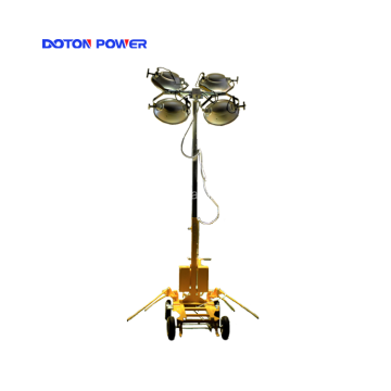 Construction Mobile Lighting Tower For Portable Move
