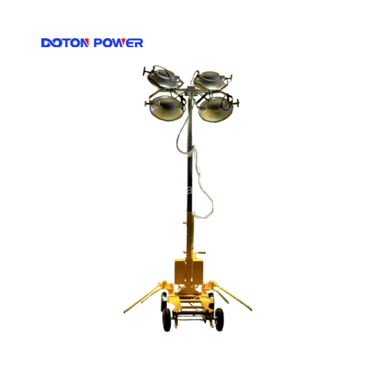 Construction Mobile Lighting Tower For Portable Move