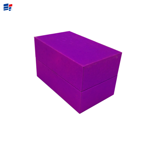 Exquisite purple cardboard paper box