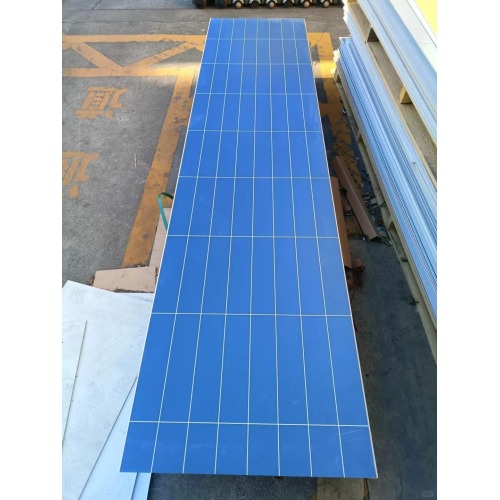 แผ่นผนัง SPC ปลอดสารพิษสไตล์การตกแต่งสีเขียว