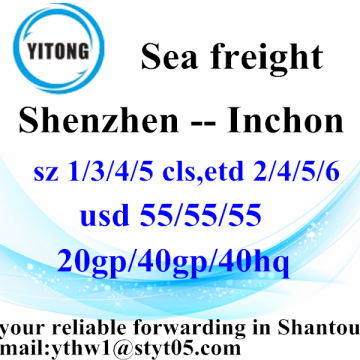 Shenzhen to Inchon Container Shipping Service