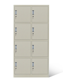 8 Door Standard Metal Locker 12" Wide