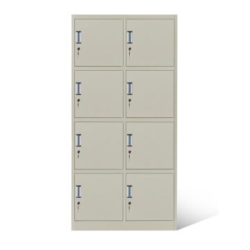 8 Door Standard Metal Locker 12" Wide