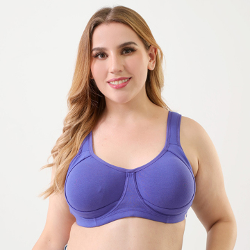In-stock ladies D E F G unline cotton plus size bra