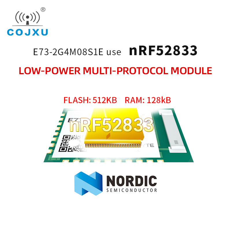 E73-2G4M08S1E nRF52833 module BLE5.1 Zigbee low-power multi-protocol module SMD Wireless Transceiver Transmitter Receiver