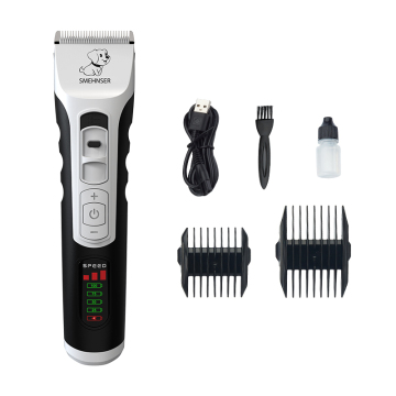 Quiet Rechargeable Dog and Cat Clippers - Low Noise Pet Grooming Kit