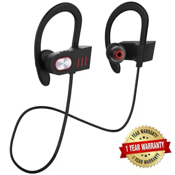 IPX5 Sweatproof Bluetooth 4.1 technology Bluetooth Wireless Stereo Earphone Earbuds Sport Headset Headphone Univerval Black