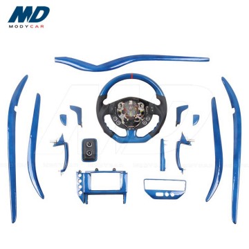Blue Carbon Fiber Interior Set for 2007-2015 Maserati Granturismo Grancabrio GT GC GTS (16 Pcs)