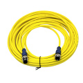 Cable de conector de 4pin M12 amarillo M12 macho a hembra