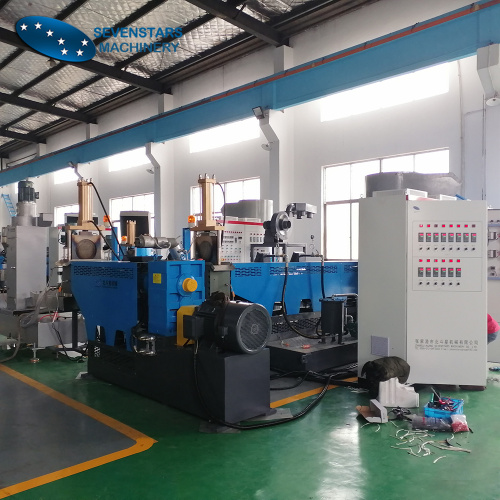 PE PP Film Bags Pelletizing Machine 500kg/h plastic pelletizing granulator machine line Manufactory
