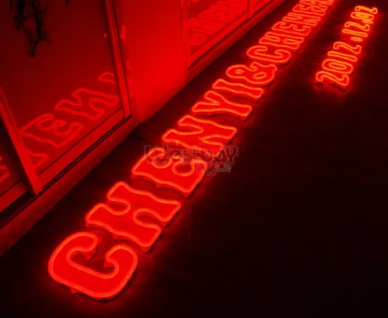 Neon Signs to Red Neon Letter
