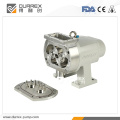 Rectangle-inlet rotary lobe pumps with high efficiency