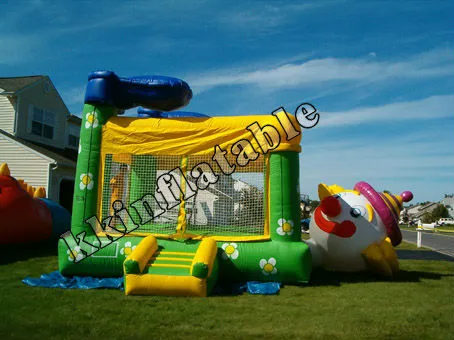 funny clown inflatable trampoline price