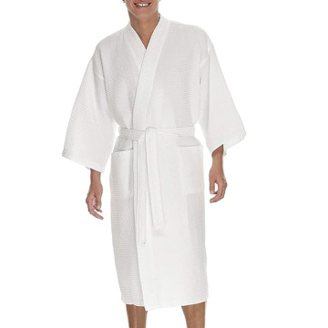 Hotel Cotton Waffle Bathrobe long hotel spa waffle robe & slipper set Supplier