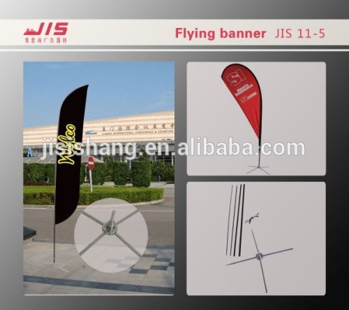 Outdoor advertising ,Aluminum. plastic Material and advertising Usage Retractable teardrop flag