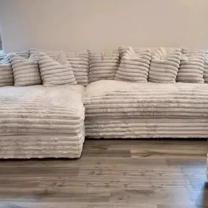 Large Velvet Sofa for Home & Hotel - Italy Lazy Style Concubine Bed