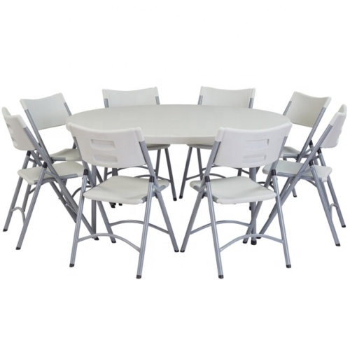 Blow molding round folding tables