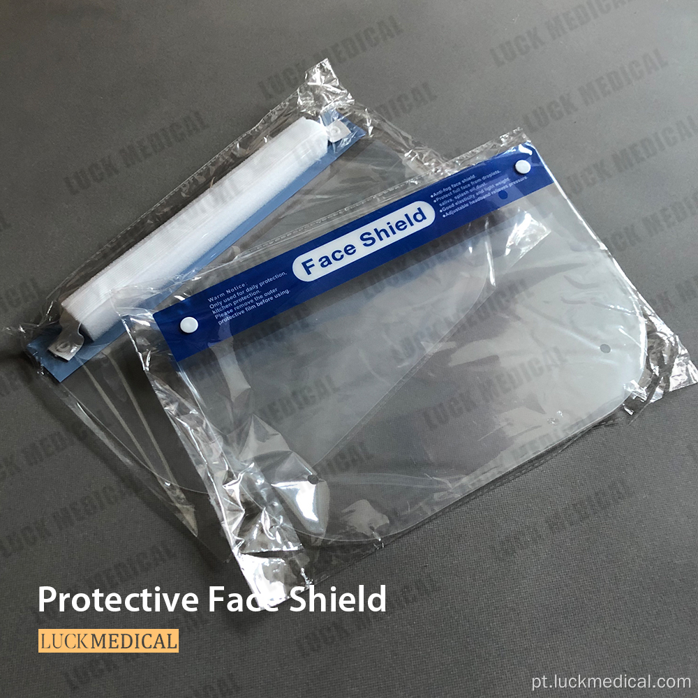 Máscara transparente de escudo de PPE