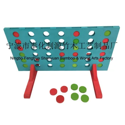 Wholesale Wholesale Wooden 4 in a Row, Four in a Row, Connect 4, Bingo Game Set