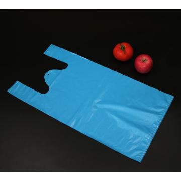 Geantă tricou de culoare albastră pentru cumpărături