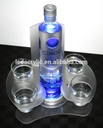 Acrylic LED Lighted Bottle Trays