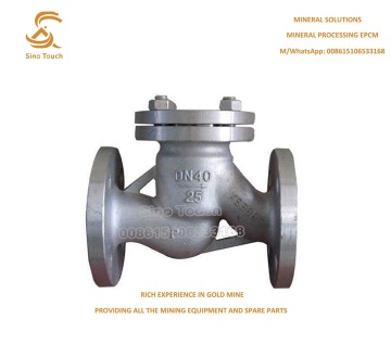 Non Return Valve types for gold mining