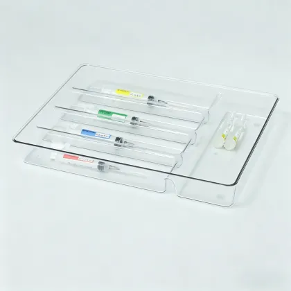 Stackable Medical Syringe Tray