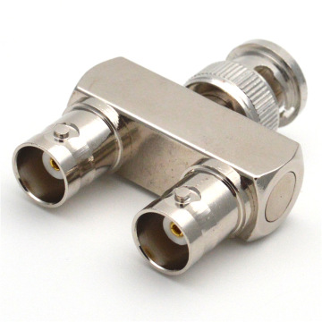 BNC Male to Dual BNC Female Coaxial Adapter