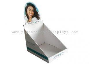 White UV coating  Cardboard Counter Displays Stands ENCD02