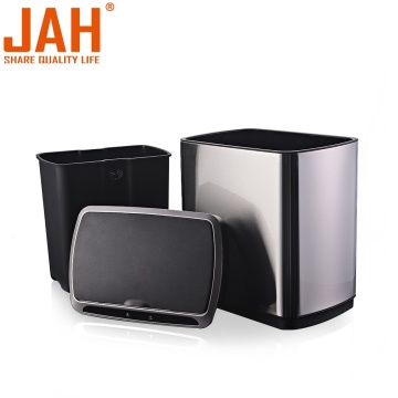 JAH 50Liter/ 13Gallon Touchless Rectangular Motion Trash Can