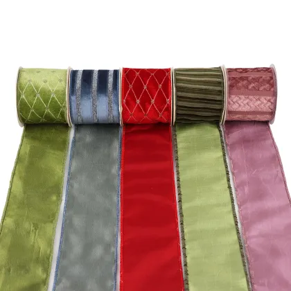 Nylon Eco-Friendly Silk Velvet Ribbon with Custom Printing and Logo