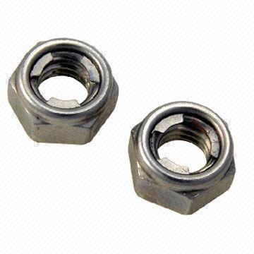 Dadi autobloccanti metallici, realizzati in acciaio, acciaio inox e ottone