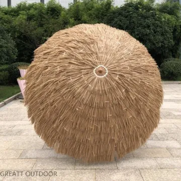 Fashion Bali Raffia Straw Beach Umbrella with Artificial Thatch Roof - China Manufacturer