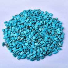 Multi Size Turquoise Chips Beads Turquoise Tumbled Stone Irregular Shaped Healing Crystal Loose Beads for Home Decoration