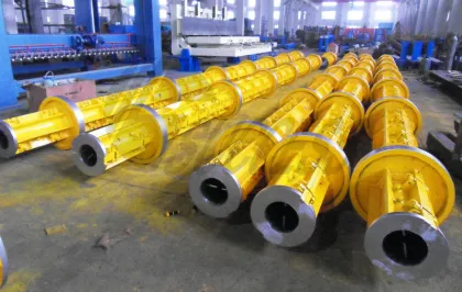 Yellow Electric Prestressed Concrete Poles Precast Concrete Pole Iso