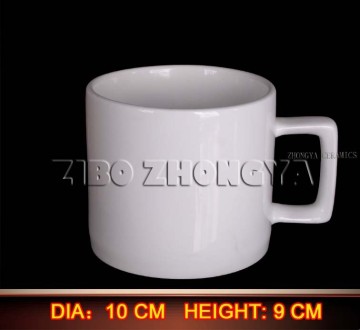 Porpular Unique Design Coffee Mug Plain White Ceramic Mug Coffee Cup