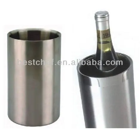 18-10 stainless steel Cylinder Double wall wine cooler