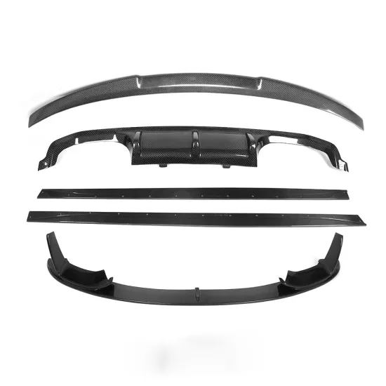 Hot Sale Carbon Fiber M4 Bumper Kit for F32 F82 - Front Lip, Rear Diffuser, Side Skirts, Spoiler