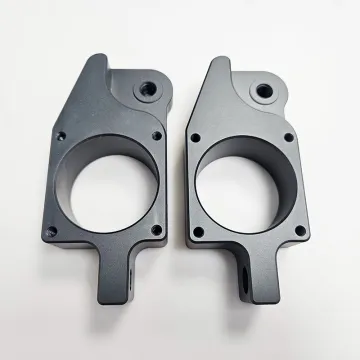 6061 6063 T5 T6 CNC Machined Dark Grey Anodized Aluminum Profiles with Threaded Holes